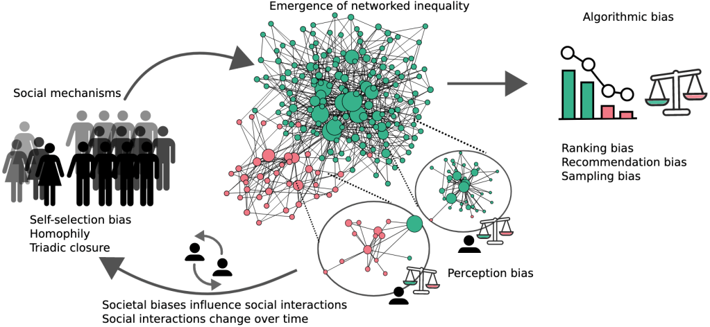 Minorities in networks and&nbsp;algorithms